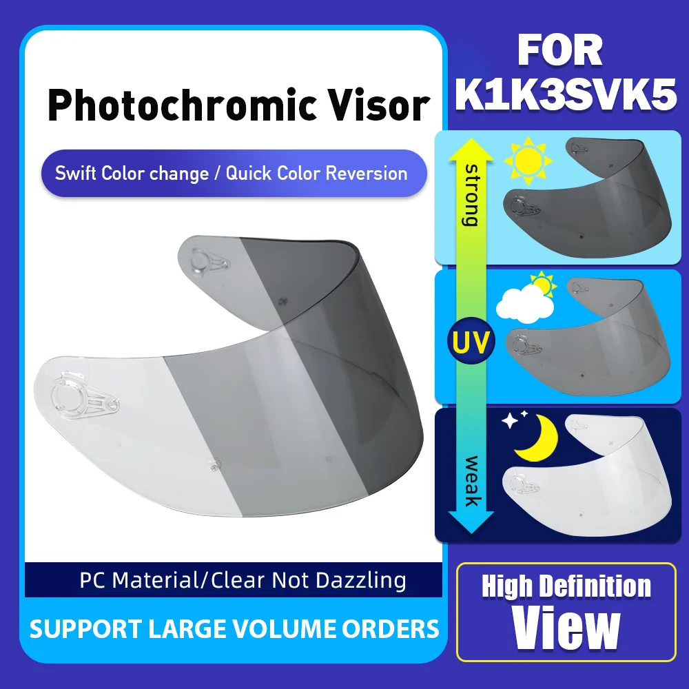 

Photochromic visor K5 Need Viewer For Stinger Sample K5 K5S K5-S K3SV K3-SV K1 Viewfinder Equipment Aurora Dlass Clear Glass