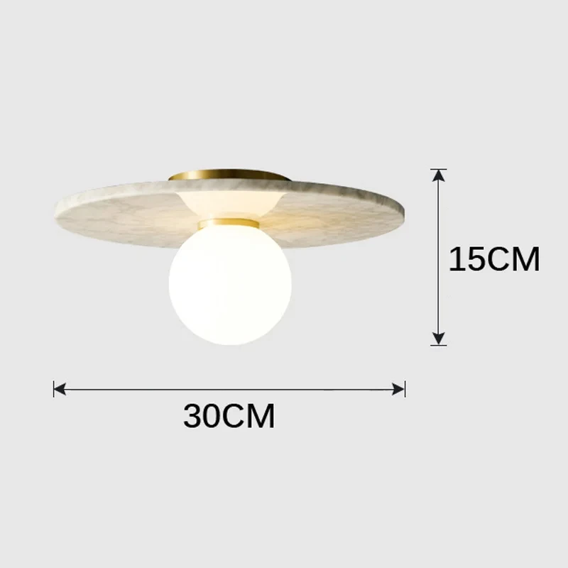 이탈리아 대리석 천장 램프, 홈 데코, 북유럽 거실 침실 대리석 조명, 화이트 블랙 그린 스톤 복도 조명