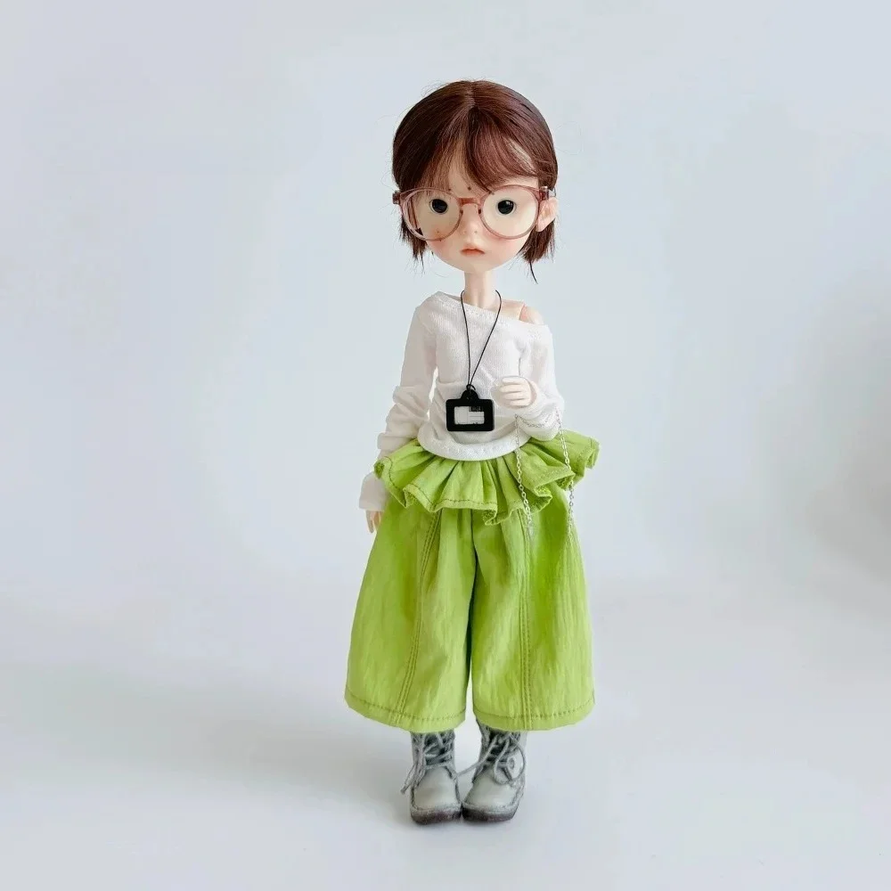 【60 Tage Lieferzeit】Damen-T-Shirt mit Streifen, Cargo-Shorts mit Rissen, Actionfiguren-Kleidung, Zubehör, Puppenmodell für Blythe/Azone/ob22 Körper – Detail 11