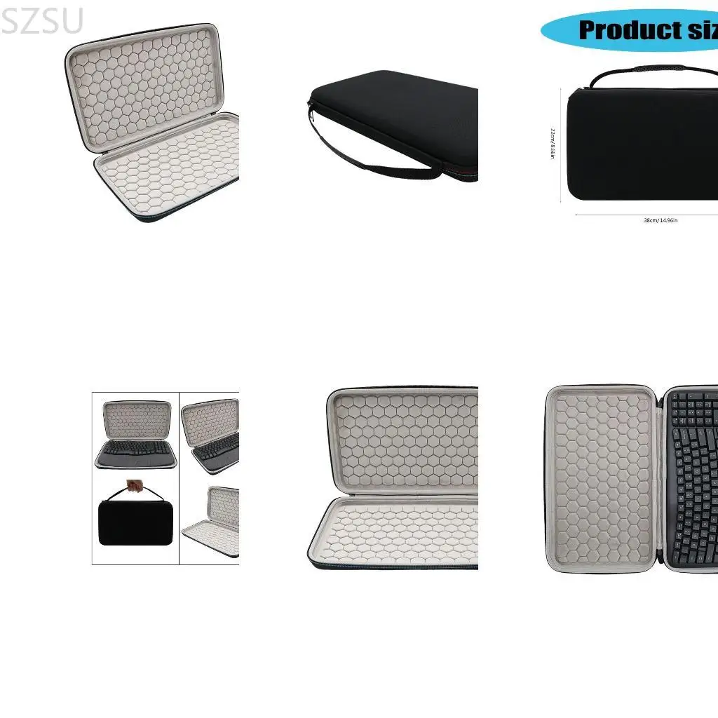 

SZSU Портативный чехол для клавиатуры Противоударный водонепроницаемый пылезащитный чехол для хранения клавиатуры для клавиатуры