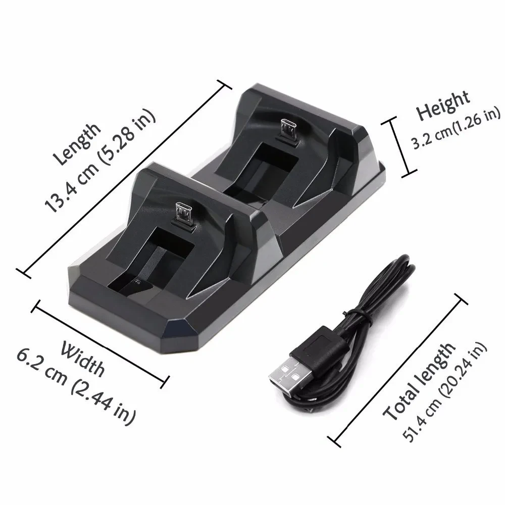 Dual Wireless Charger For PS4 Controller Accessories Charger Station Holder For Sony PlayStation 4 Wireless Gamepad Controle