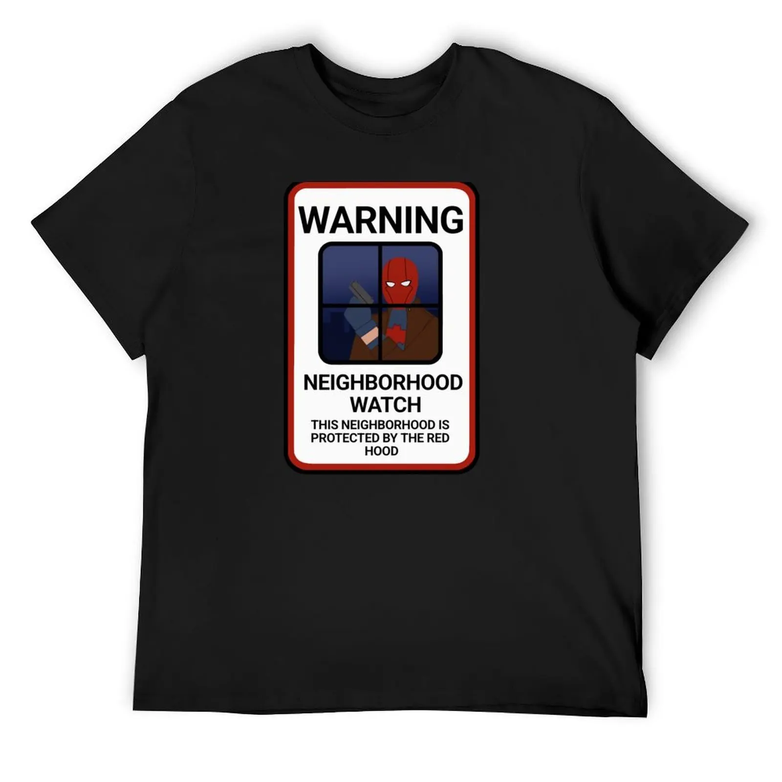 

Red Hood Neighborhood Watch T-Shirt cute tops oversized graphic tee oversized t shirt mens cotton t shirts