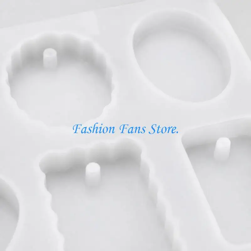  Multi-Cavity Resin Mold with Round, Heart, Flower, and Star Shapes