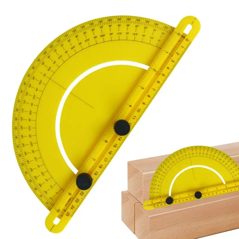 

Angle Finder For Woodworking Angle Measuring Protractor Ruler Precise 180 Semi-Circular Angle Measuring Construction Tool