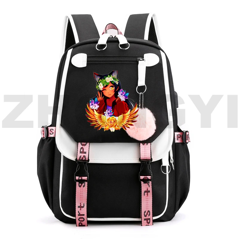 Fashion Cartoon Aphmau Merch Backpack Anime Schoolbag for Teenager Girl Backpack Softback As A Cat Bookbag Back Pack for Women