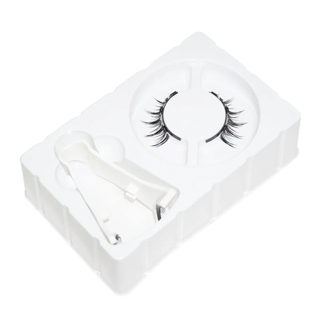 Glue Free Magnetic False Eyelashes DIY Reusable Magnetic Eyelashes with Clip Individual Makeup False Eyelash Clusters Girls
