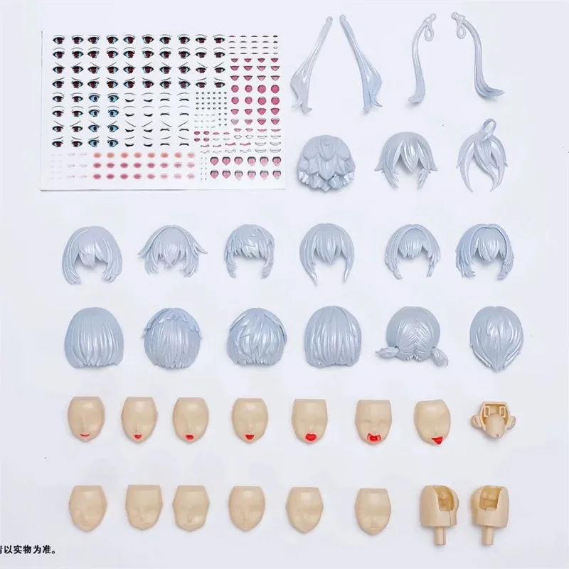1/12 Scale Various Styles Girl Facial Chest &Foot Assembly Machine Parts Accessory Kit Fit 6