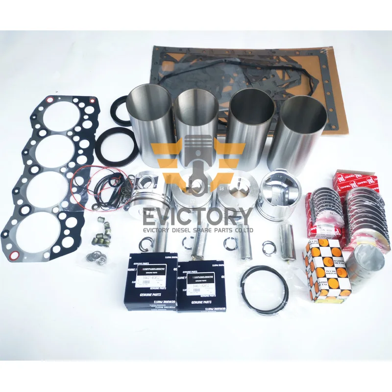 

For CAT C3.4 3044CT C3044T 3044 overhaul rebuild kit piston liner ring bearing gasket + Crankshaft + Conrod 4pcs