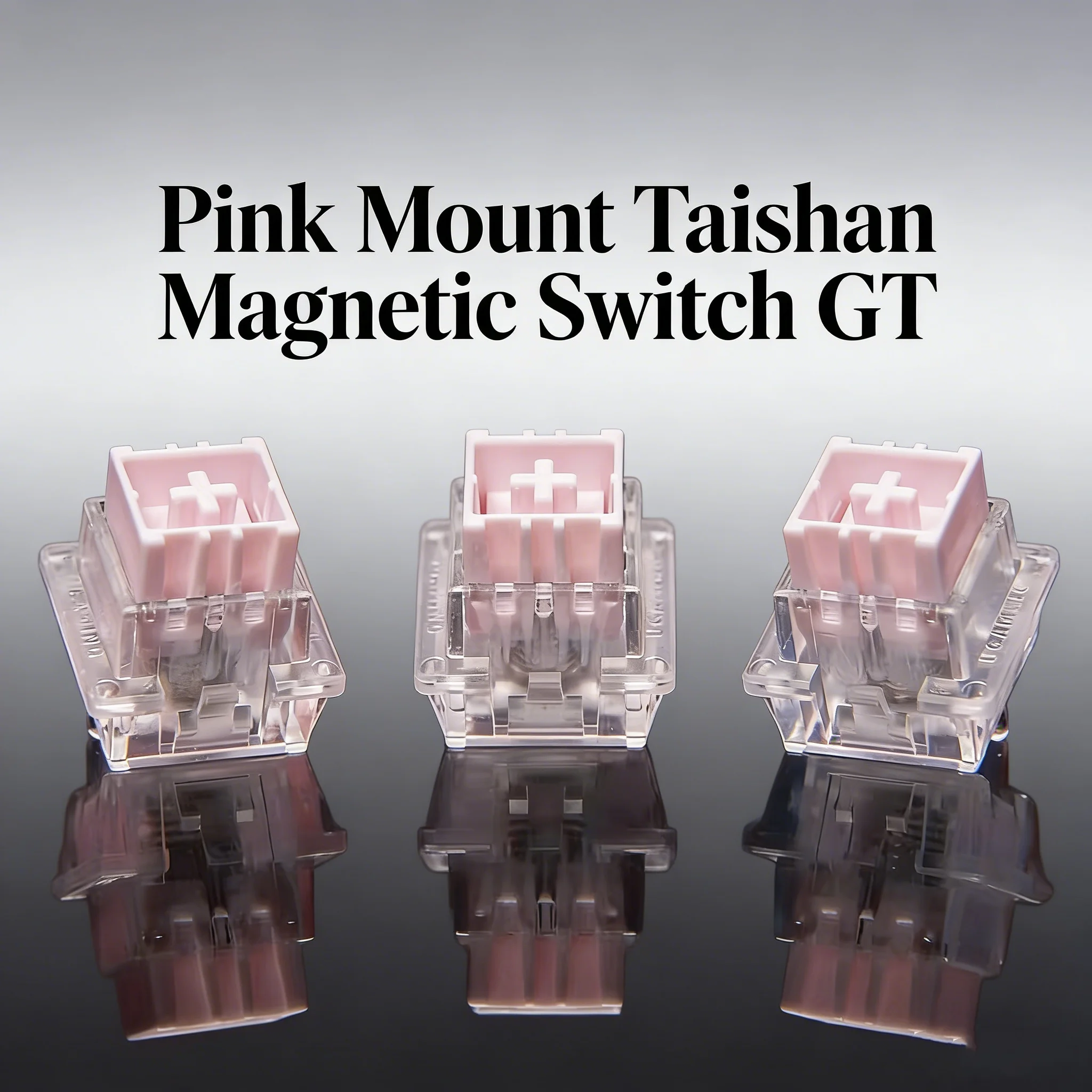 NEW UGAMING Pink Mount Taishan Magnetic Switch GT Mahjong Sound Dull Axis Dual Light Position Magnetic Axis Keyboard Shaft Switc
