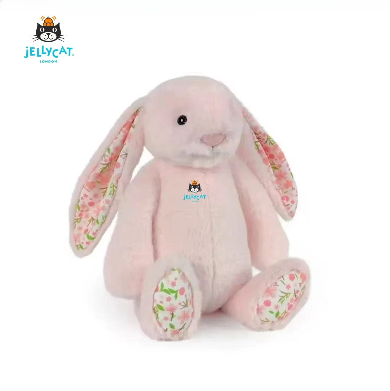 30cm Jellycat Cute Long Ears Rabbit Plush Toy Very Soft White Pink Bunny Doll Sleeping Plushies Home Decor Xmas Gifts Girl view 6