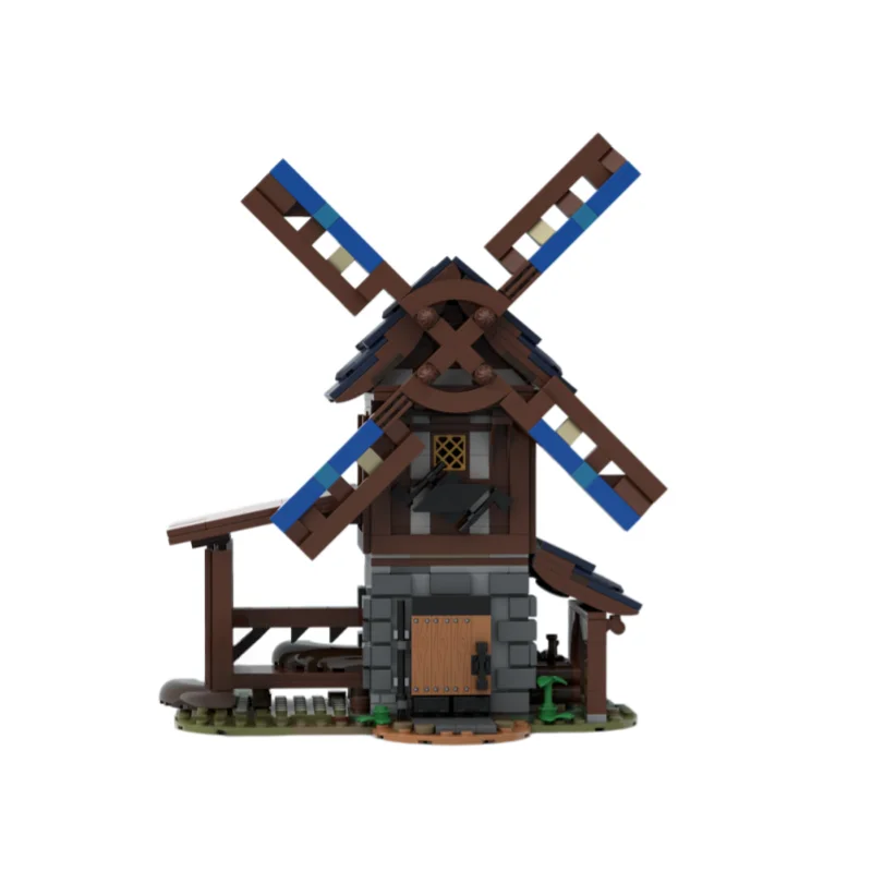 MOC Medieval Windmill Series Model - Small Particle Building Toy Blocks - 751 Pieces - Suitable for All Enthusiasts to Assemble