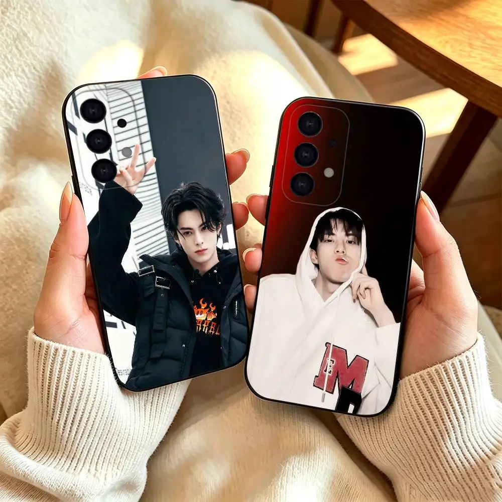 Chinese Actor Dylan Wang Phone Case Black Silicone Soft For Samsung S26,S25,S24,S23,S22,S21,S30,Ultra,Plus,Fe,Lite