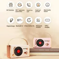 Portable retro Bluetooth speaker Xiaomi outdoor home small speaker with 360 stereo effect and multiple playback modes AUX U disk