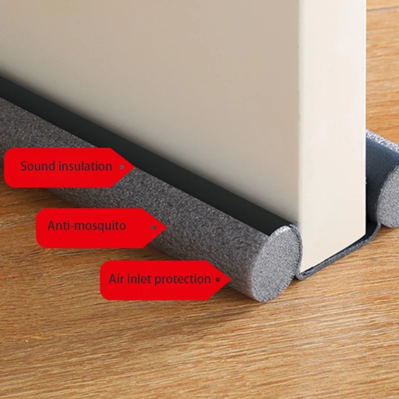 1 Door Bottom Door Seam Sealing Strip Under the Door Thickened Sound Insulation Bug Proof Windproof Dust Household Door Bedroom