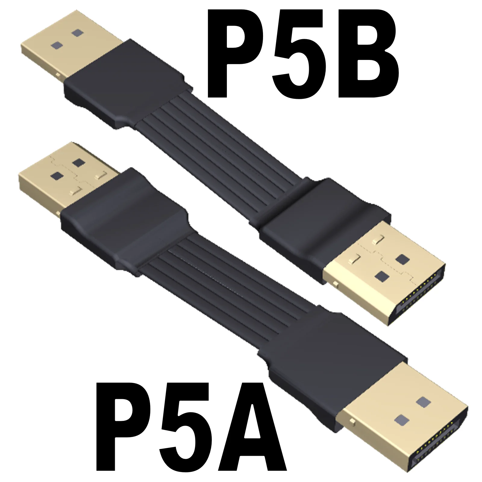 Dp männlich zu männlich verlängerte Linie Displayport dp 1,4 Eck verbindung flaches dünnes weiches Grafikkarten-Verbindungs kabel