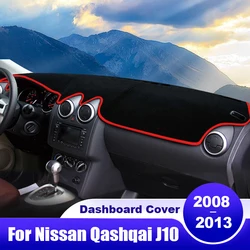 For Nissan Qashqai J10 2008 2009 2010 2011 2012 2013 Car Dashboard Cover Dash Mat Sun Shade Non-slip Pad Interior Accessories