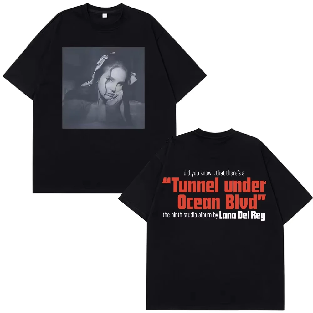 المحيط أفينيو نفق ميرش الجمالية تي شيرت 2025 الصيف الرجال والنساء تي شيرت موضة لانا ديل ري تي شيرت ريترو Y2k #1