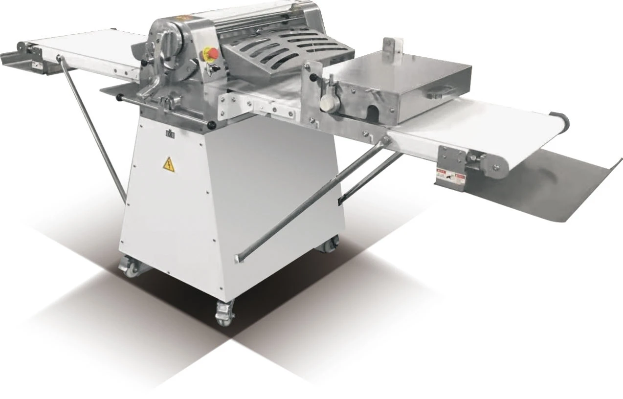 Automatic Donut Pizza Croissant Bread Pastry Dough Sheeter Roller Forming And With Cutter Sheet Baklava Cutting Station Machine