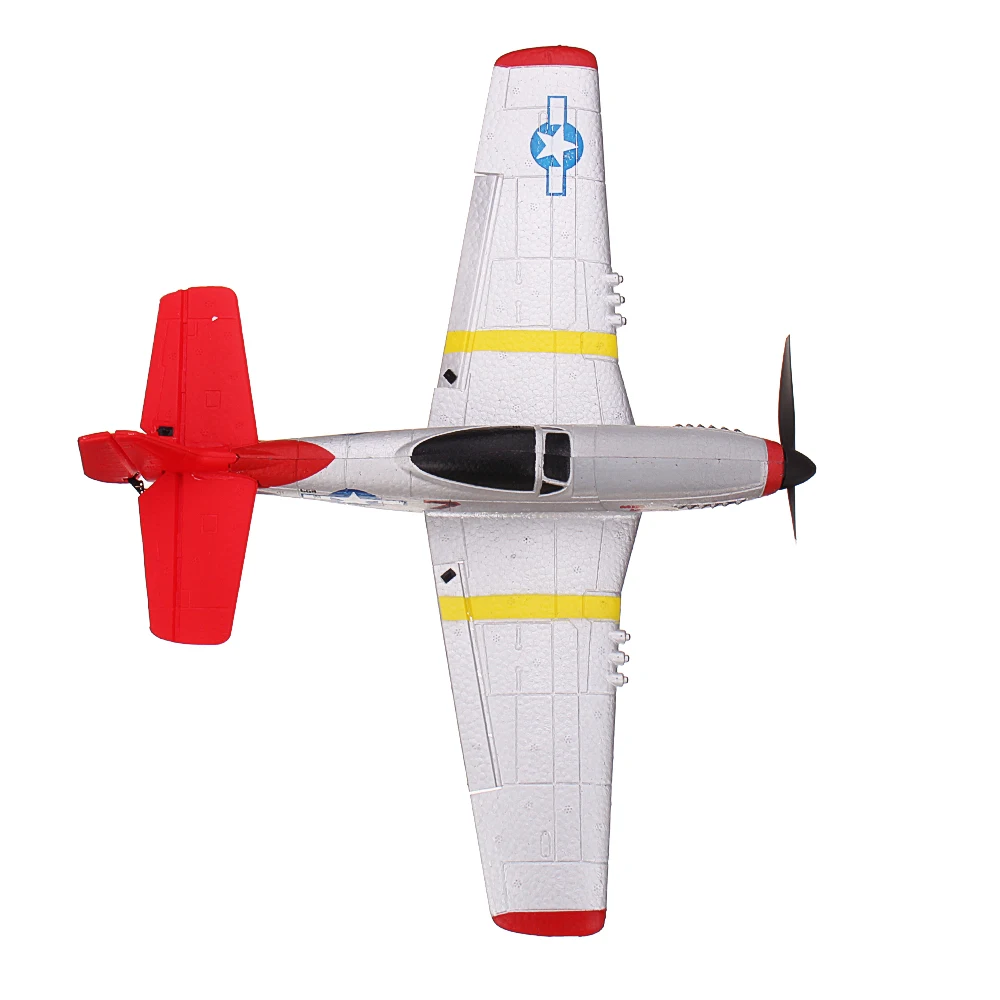 Eachine Mini P-51D V2 761-5 EPP 400 mm spanwijdte 2.4G 6-assige gyro RC vliegtuigtrainer vaste vleugel BNF / RTF één sleutelretour