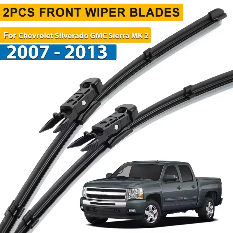 

Wiper LHD Front Wiper Blades For Chevrolet Silverado GMC Sierra MK 2 2007 - 2013 Windshield Windscreen Window 22"+22"