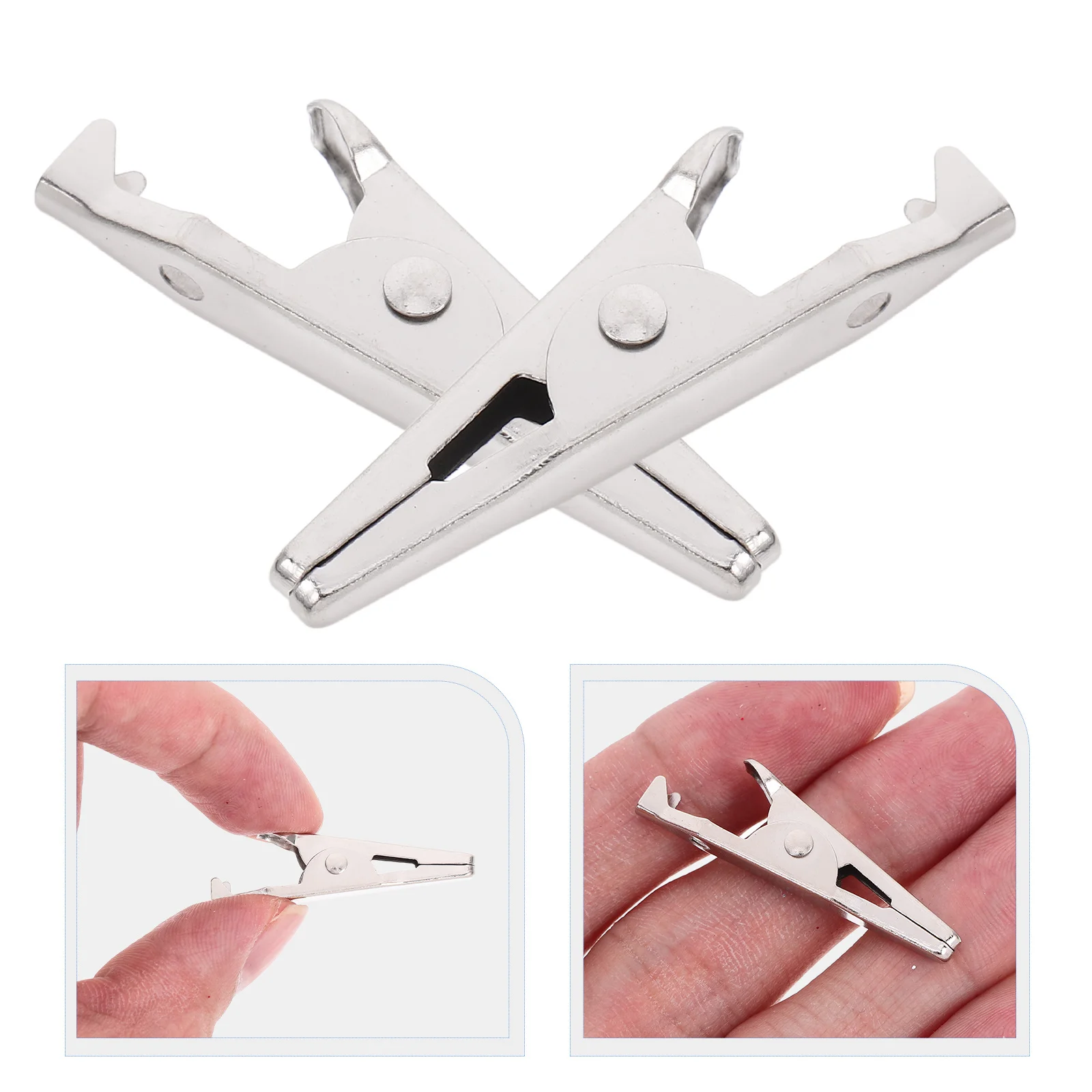 

100Pcs Electroplated Alligator Clips Versatile Use for Home Office Electrical Testing Clips Small Alligator Clamps