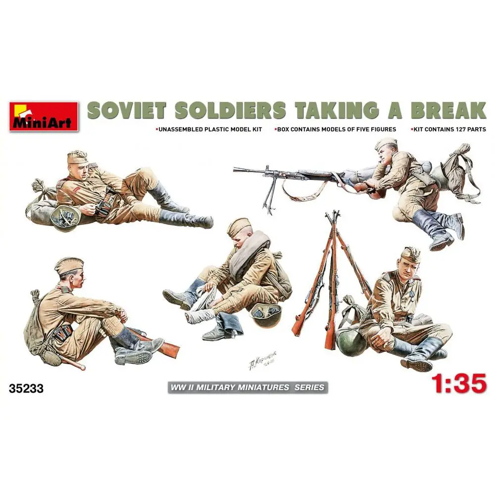 

MiniArt 35233 1/35 Soviet Soldiers Taking a Break - Scale Model Kit