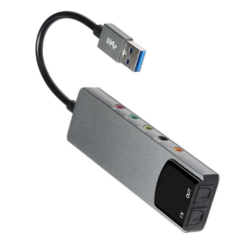 Z USB Sound Card 5.1 Channel External Audio-Card For PC/Computer Optical