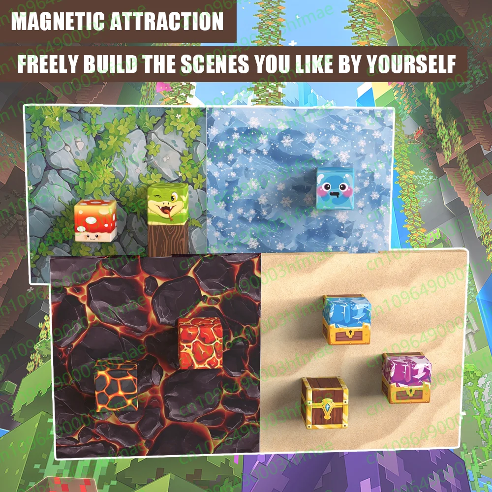 قاعدة مغناطيسية لقطع البناء، مناسبة للأطفال - قاعدة لتكديس قطع البناء المغناطيسية