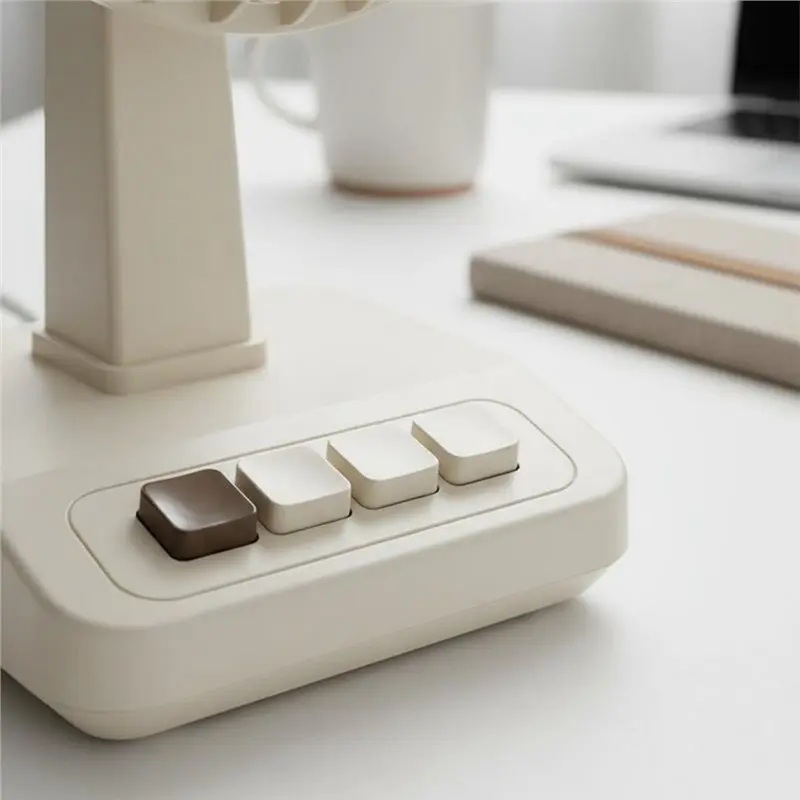 

【PROMOTION】Retro Desktop Fan 2000Mah Design Type-C Battery-Powered Fan Mini Rechargeable Fan For Students, Home, Travel
