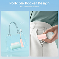 mini fan Handheld Mini Fan Portable Rechargeable 3000mAh USB Battery Powered 22+ Runtime Small Hand Held Fan Pink