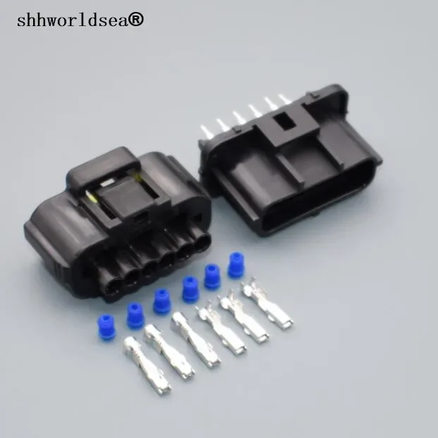 Shhworldsea 6 Pin 1.8mm car Accelerator Pedal Connector Female Male Auto Connector plug For KIA Hyundai Mitsubishi 184060-1