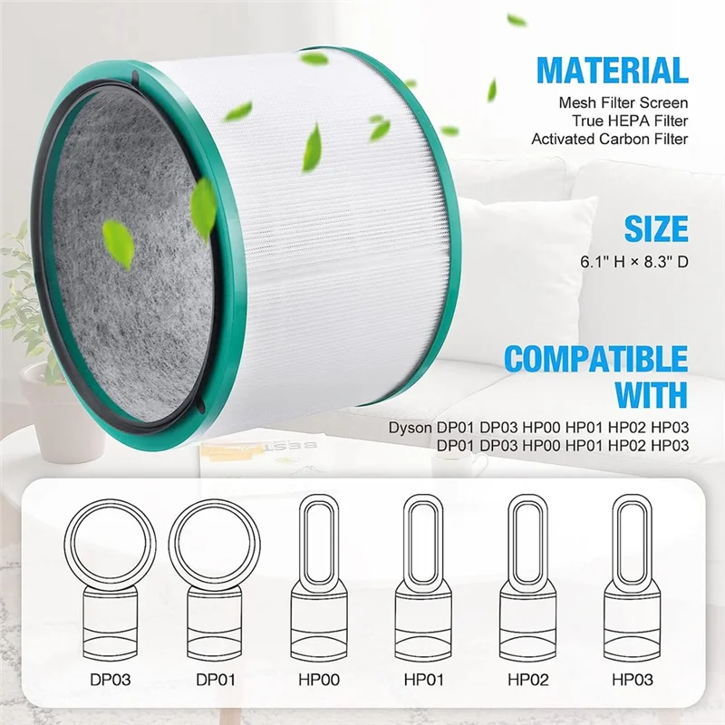 

Пластиковый фильтр Hepa для Dyson Pure Cool Link Desk DP01 DP02 и Pure Hot + Cool Link HP01 HP02, часть 968125 -03