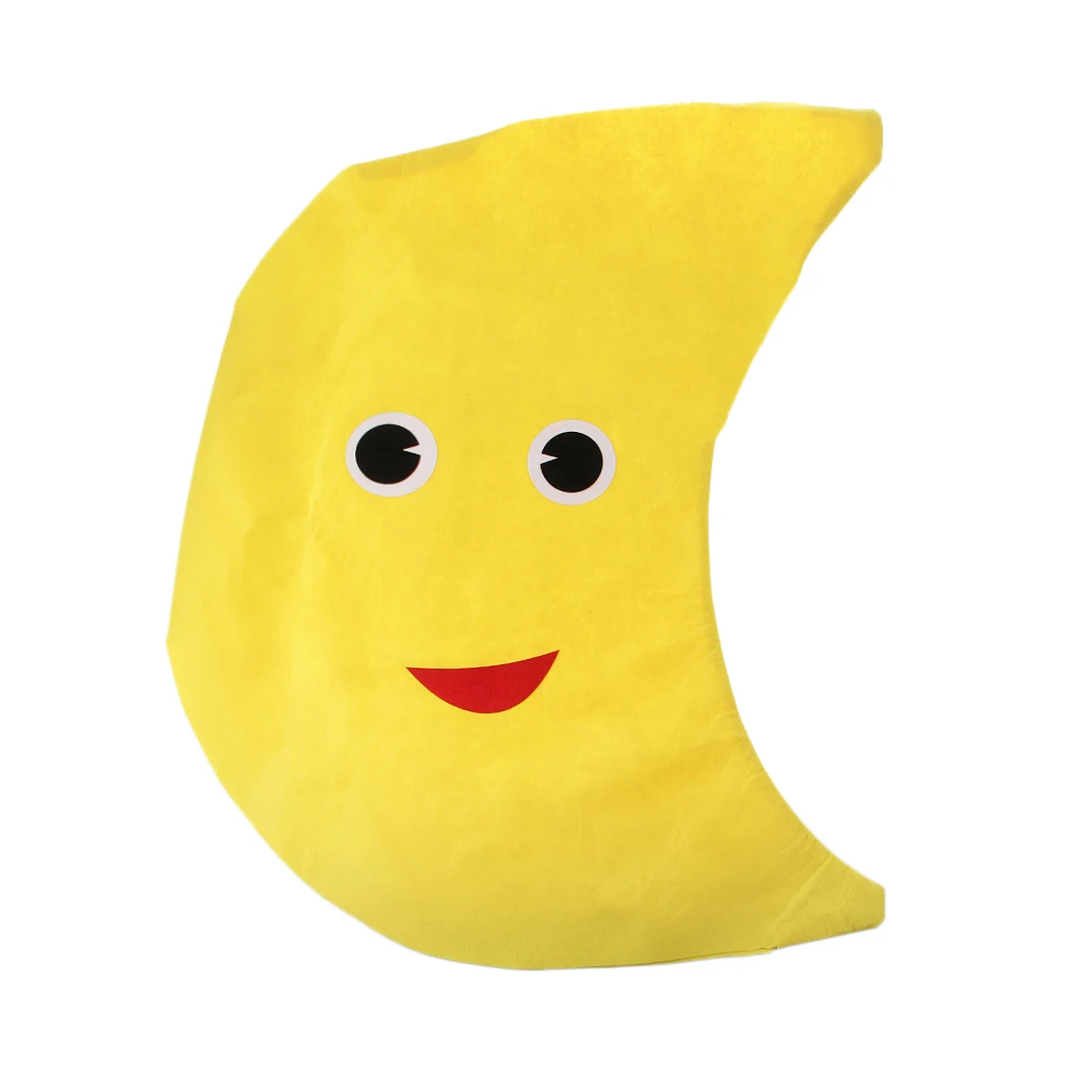 Nonwoven Moon Costume Kids Animal Cosplay Yellow Fancy Stage Clothing for Dance Performance and Party