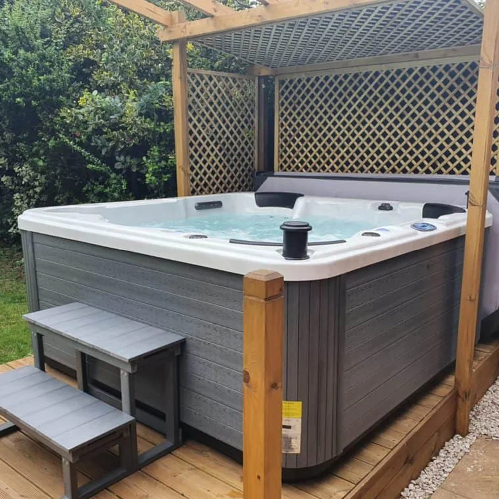 for Economical family small spa garden leisure whirlpool with massage jets and air blower jets