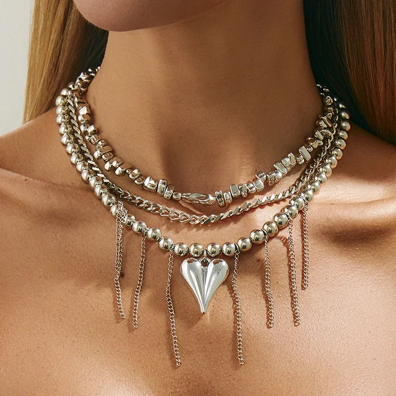 nova-moda-requintado-amor-coracao-pingente-gargantilha-colar-para-mulheres-boho-cor-prata-borla-corrente-de-metal-casamento-pescoco-joias
