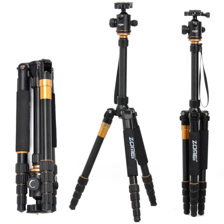 ZOMEI Z699 Portable Professional Travel Aluminium Material Tripod Monopod with Ball Head for Digital Camera Camera Stand Tripod