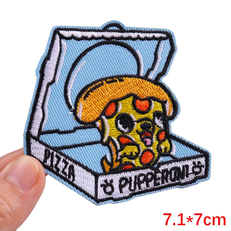 Punk Skull Patch Iron On Embroidered Patches For Clothing Thermoadhesive Patches On Clothes Bottle Ghost Patch Stickers
