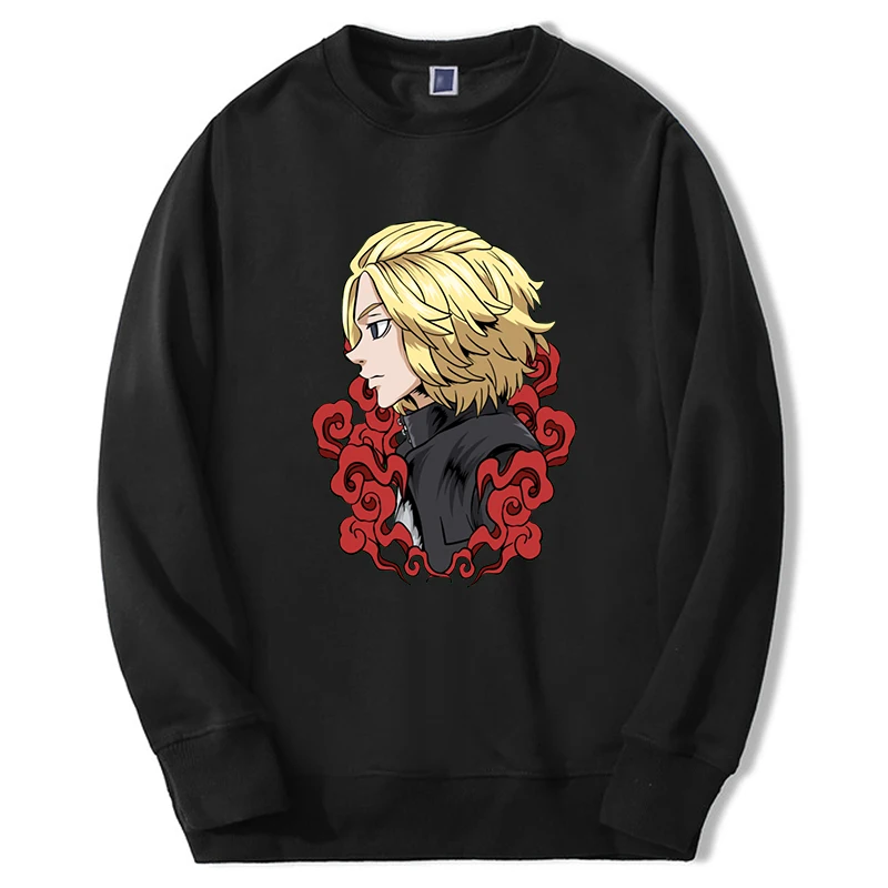 2024 Hot Anime Tokyo Revengers Hoodies Men Women Mikey Anime Graphic Sweatshirts Loose Loose Crewneck Moletom Manga Sportswear