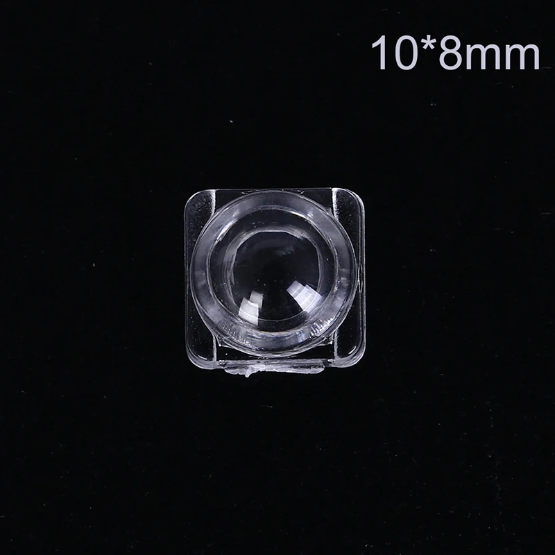 50pcs/set Mini LED Lens 30 60 Degree For 5050 SMD  LED PCB Convex Acrylic Lens With Holder Reflector Collimator