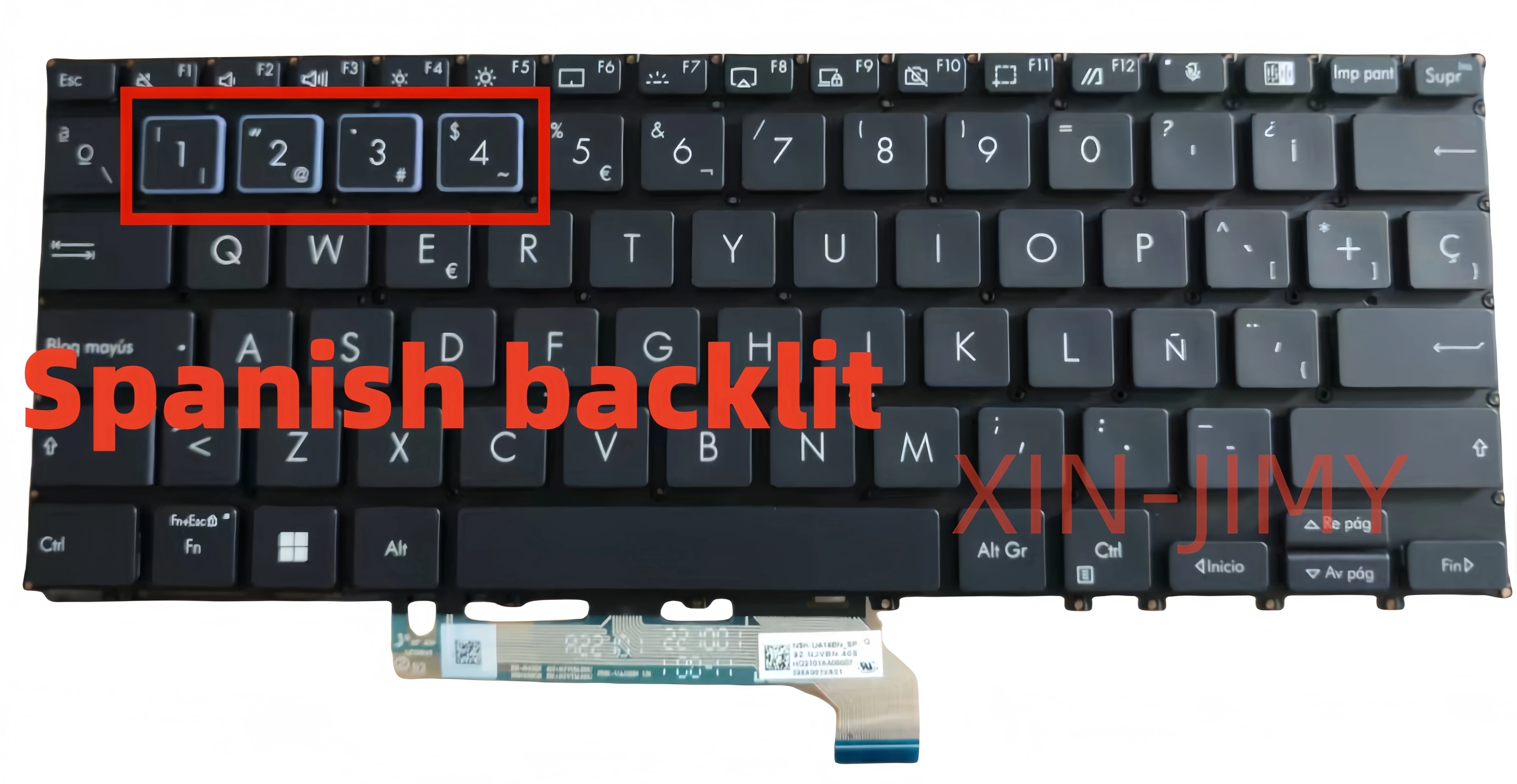 

Испанская клавиатура для ноутбука Asus ExpertBook B1-B1400 B1400 P3350C P1450C 9Z.NEMSC.E1E SP, черная