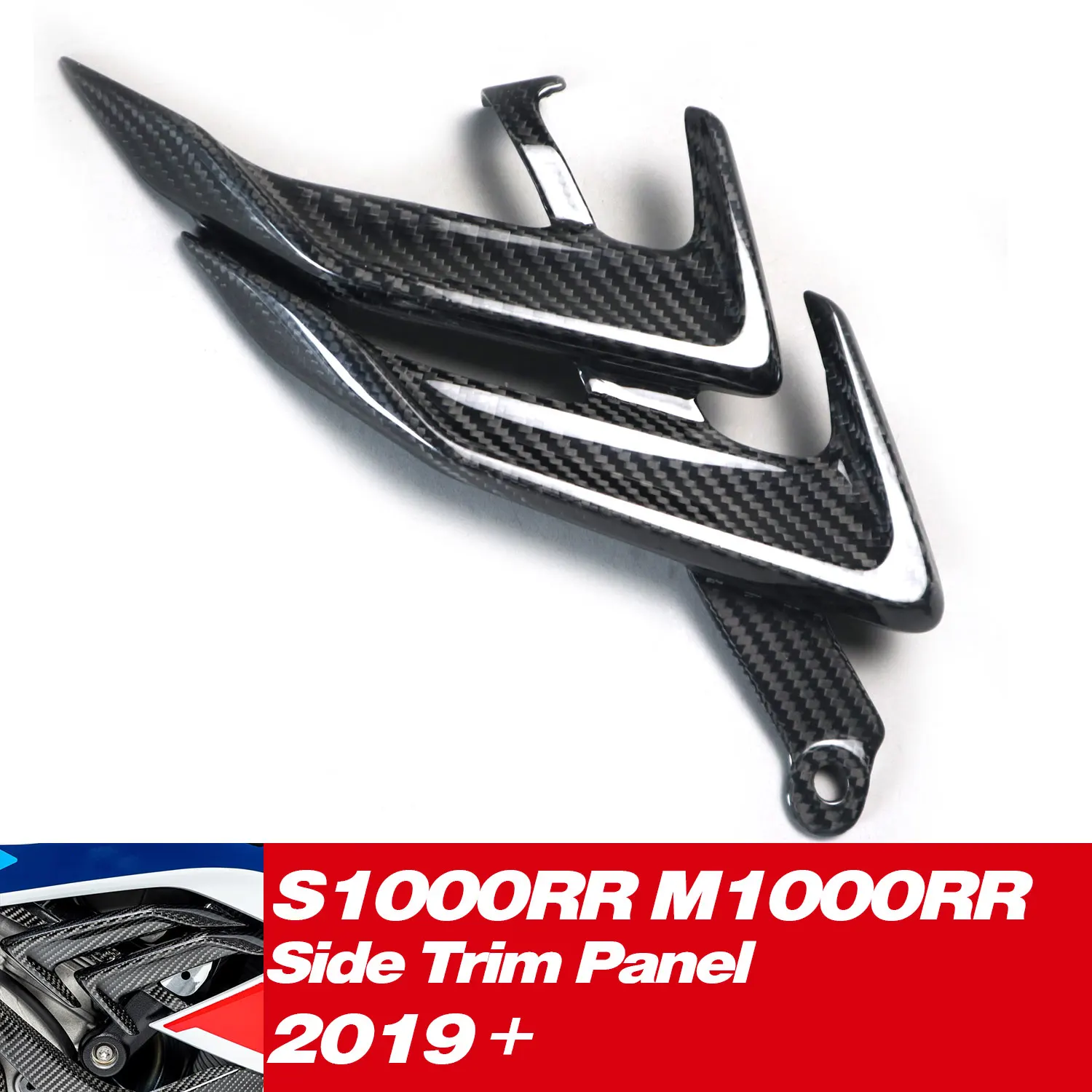 

Gokom Carbon Fiber Side Trim Panel For BMW S1000RR / M1000RR 2019+