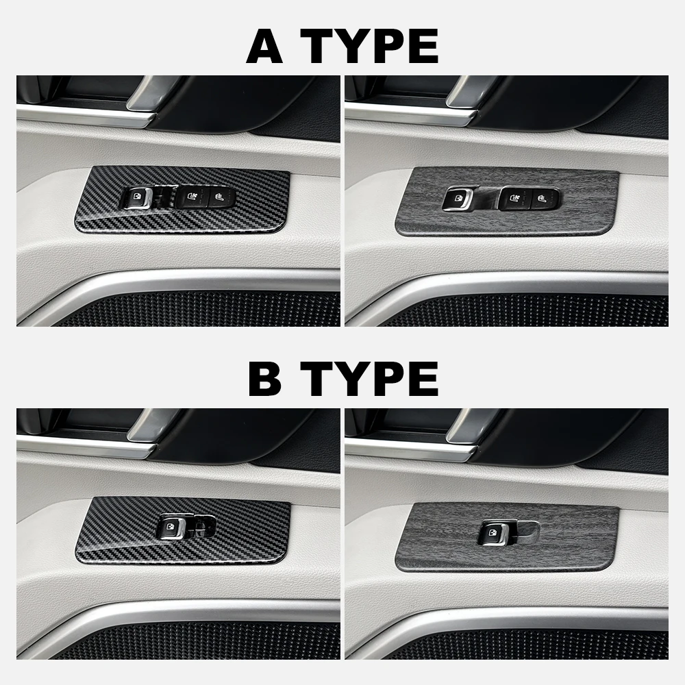 

For Kia Telluride 2020-2025 Car Tuning 4PCS Car Window Switch Button Covers Trim Interior Accessories LHD