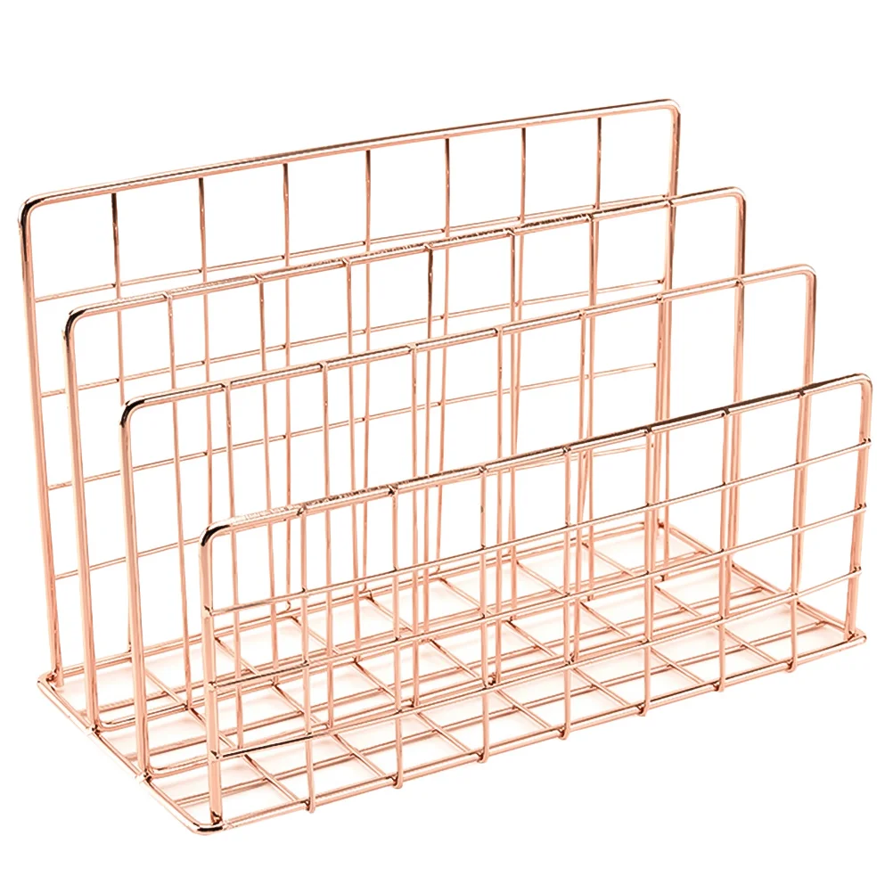 1Pcs Buchstütze Rack Stilvolle Lagerung Box Make-Up Organizer für Kosmetik Fernbedienung Tragbare Hangable Desktop