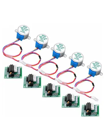 Moteur pas à pas + carte pilote corde N2003, adapté au test de pilote Ardu37, moteurs pas à pas techniques, kit de bricolage, 28BYJ-48, 5V, 3/5 ensembles