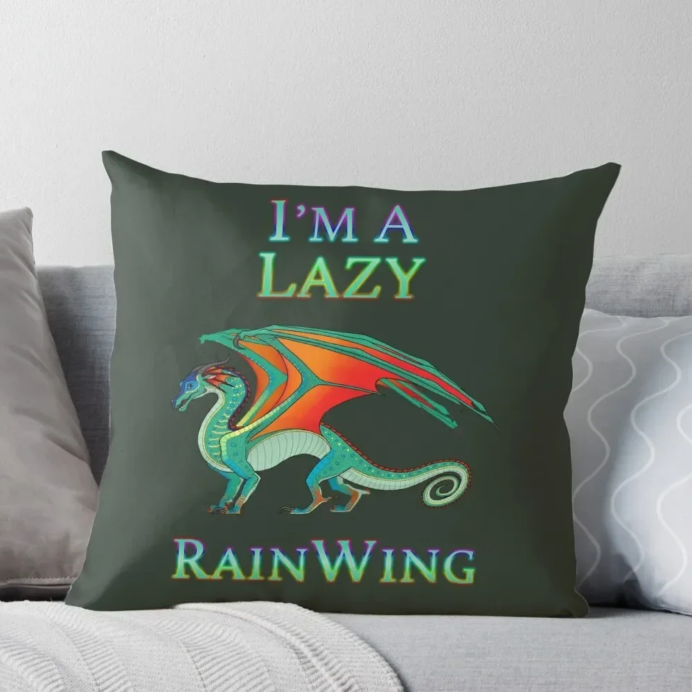 I'm a Lazy RainWing Throw Pillow Decorative pillow case Pillow Cases christmas supplies Cusions Cover