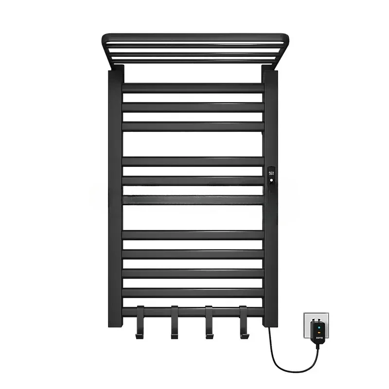 Intelligent Electric Towel Rack Bathroom Bathroom Electric Heating Constant Temperature Drying Non-Perforated Towel Storage Rack