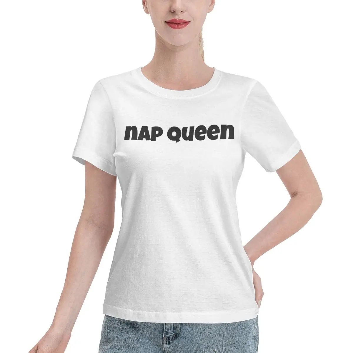Wardrobe Essential Nap Queen Slushy Noobz Women's T-shirt Matching Outfit College Girls Top