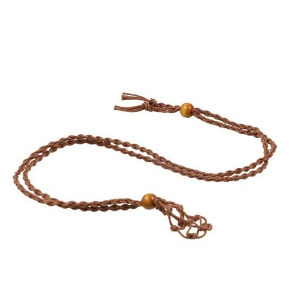 Easy Use DIY Necklace Cord Braided Hand-woven Crystal Necklace Holder Wax Rope Length Adjustable Braided Necklace Cord Bracelet