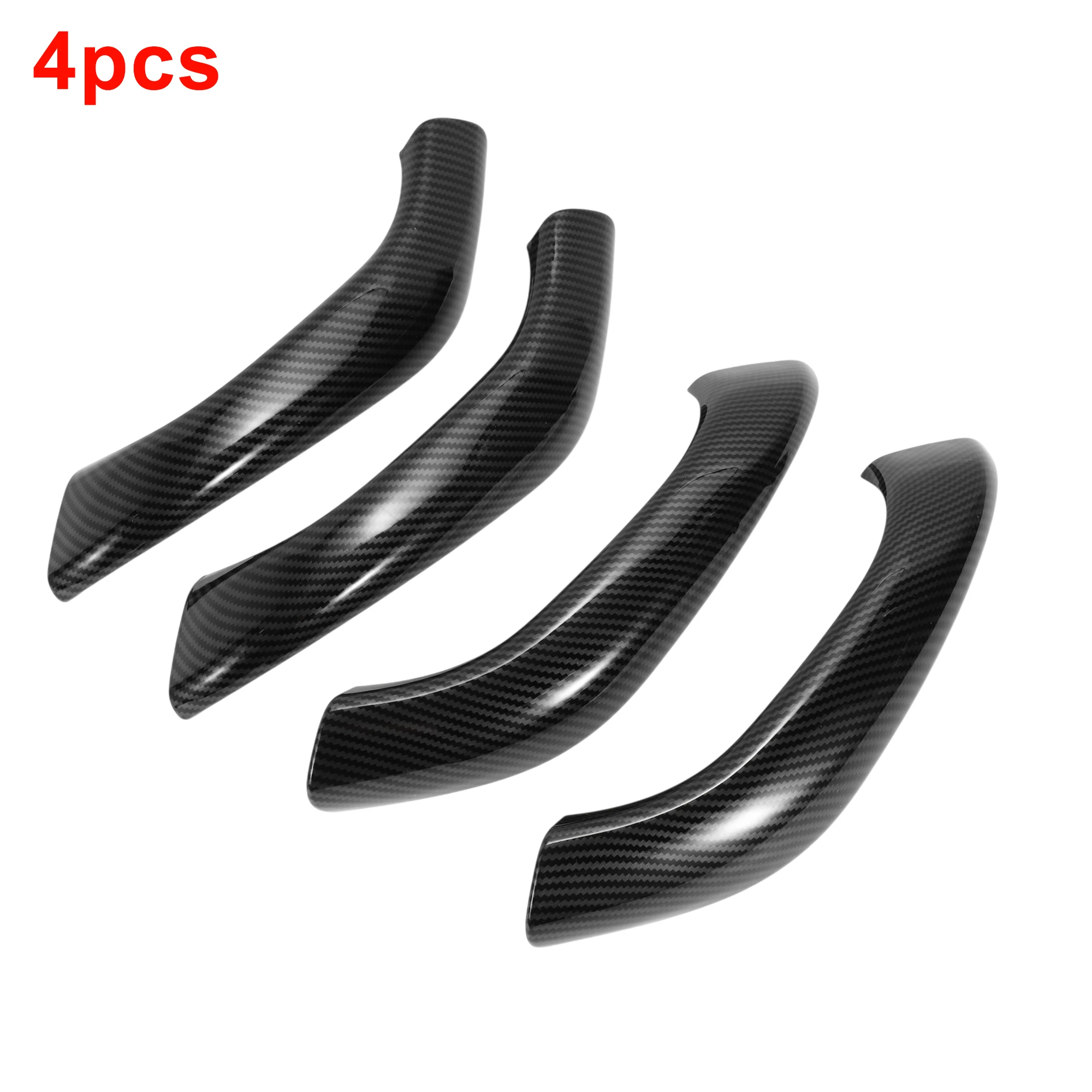 

UXCELL Front Driver Side/Front Passenger Side Door Panel Handle Pull Trim Cover No.51417417513CT2 Carbon Fiber Black