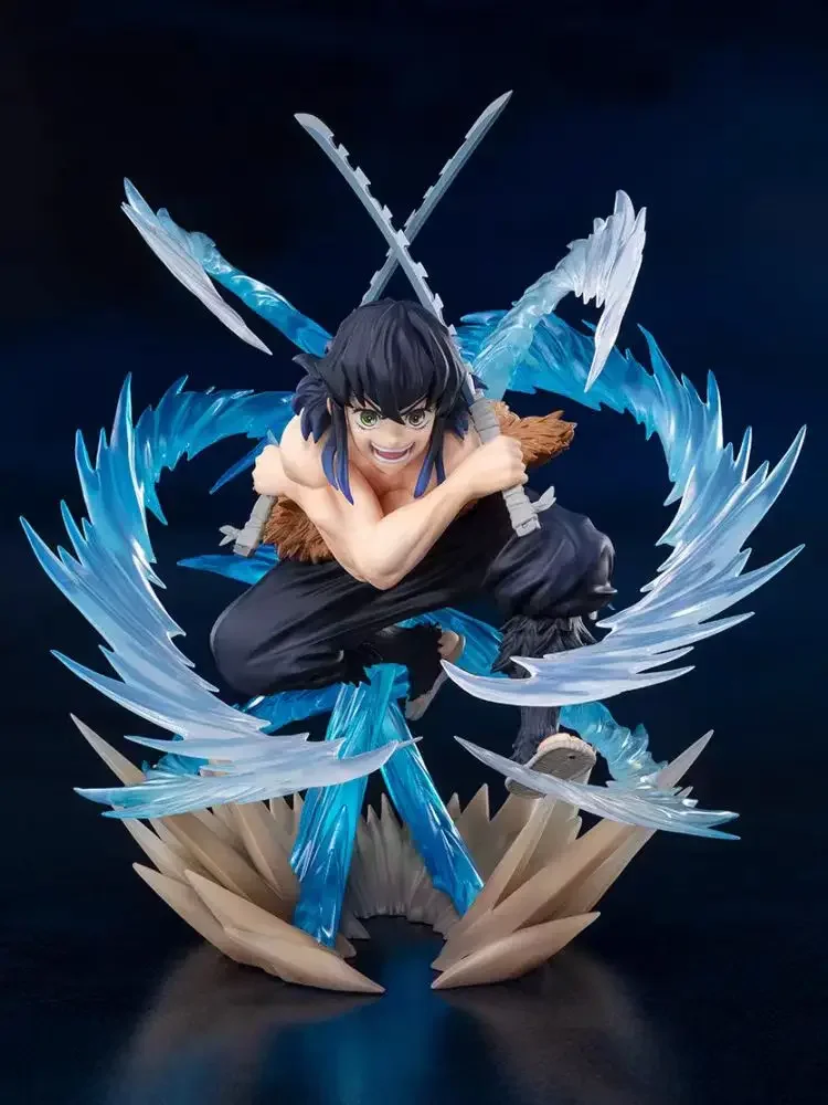 BANDAI Original Figuarts ZERO Demon Slayer Hashibira Inosuke figura de respiración de bestia modelo colección juguete para regalo serie de Anime